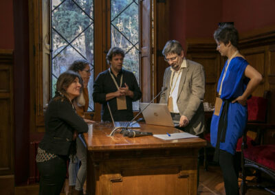 Getting ready in Aula Magna